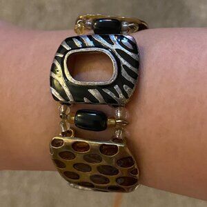 Vintage CHICO’S BRASS STRETCH BRACELET 6 Pieces Individual Design All Different